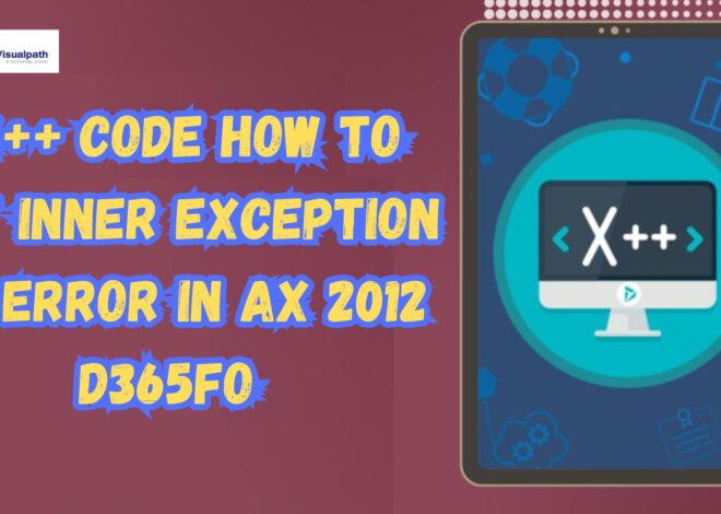 AX 2012 D365FO:  X++ code how to get inner exception or error