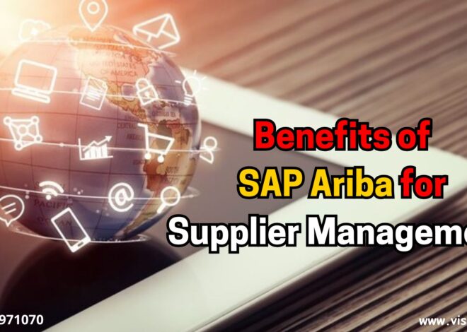 Benefits of SAP Ariba for Supplier Management