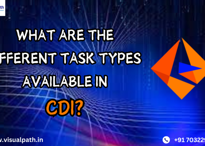 Different Task Types Available in CDI (Cloud Data Integration)