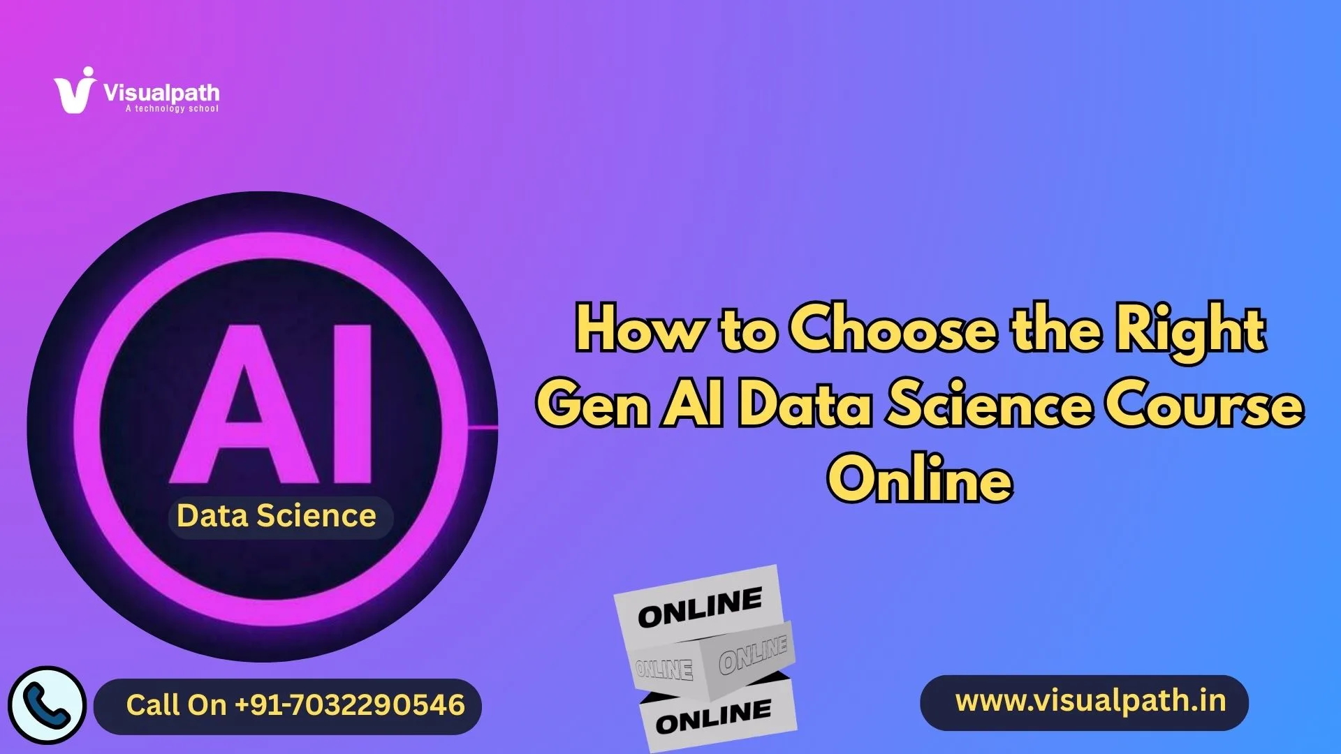 How to Choose the Right Gen AI Data Science Course Online
