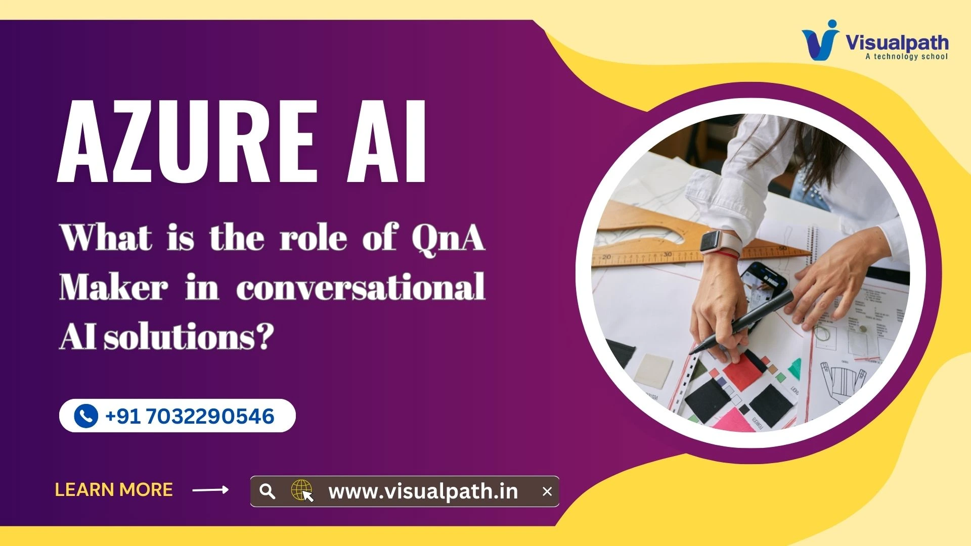 What is the role of QnA Maker in conversational AI solutions?